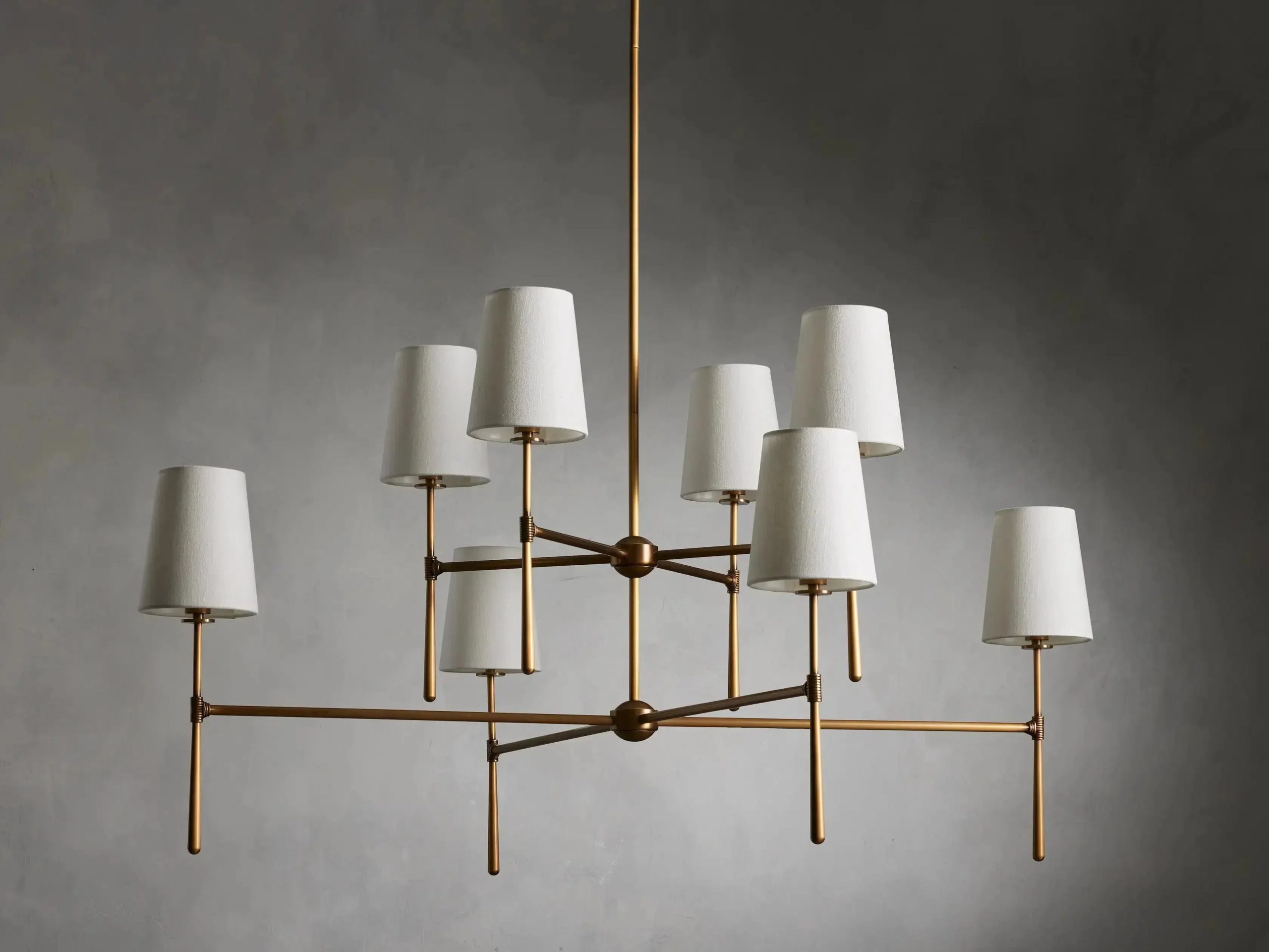 Rhodes 2-Tier Round Chandelier For Living Room - XYlight