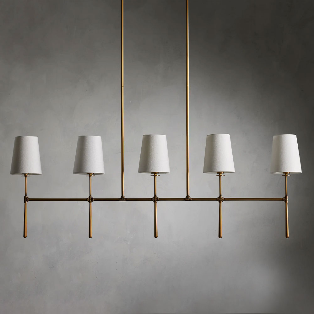 Rhodes Linear Chandelier 5/6 Light For Living Room - XYlight