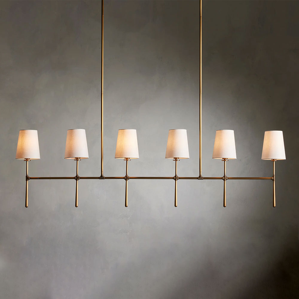 Rhodes Linear Chandelier 5/6 Light For Living Room - XYlight