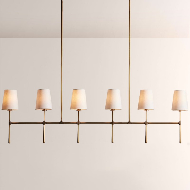 Rhodes Linear Chandelier 5/6 Light For Living Room - XYlight