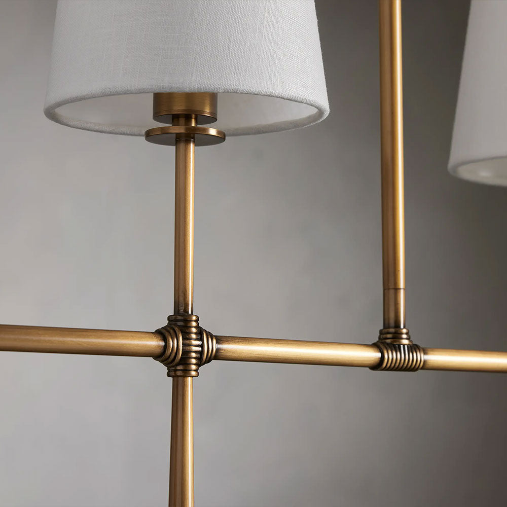 Rhodes Linear Chandelier 5/6 Light For Living Room - XYlight