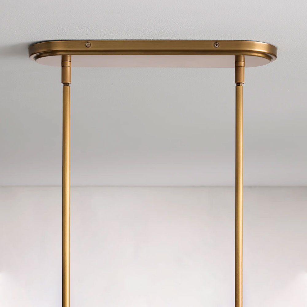 Rhodes Linear Chandelier 5/6 Light For Living Room - XYlight