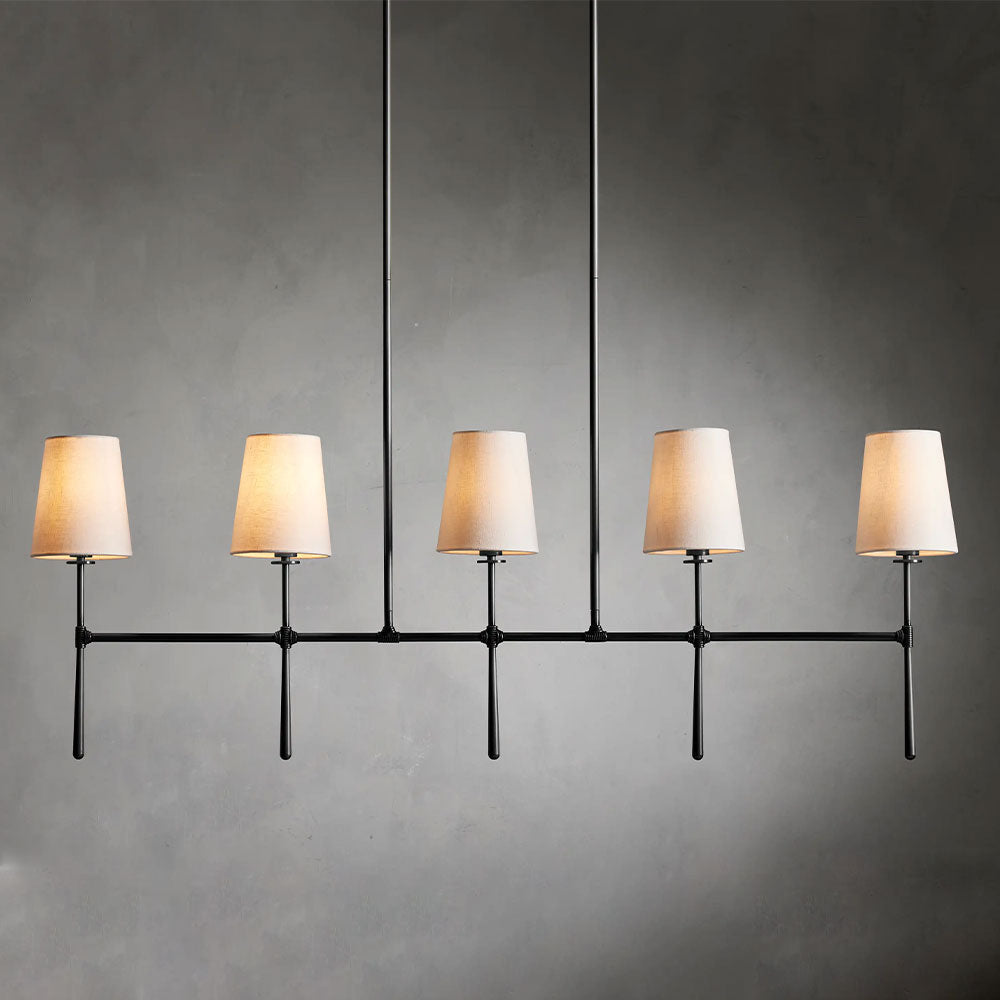 Rhodes Linear Chandelier 5/6 Light For Living Room - XYlight