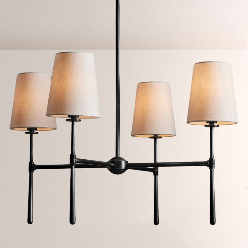 Rhodes Round Chandelier 4/6 Light For Living Room - XYlight