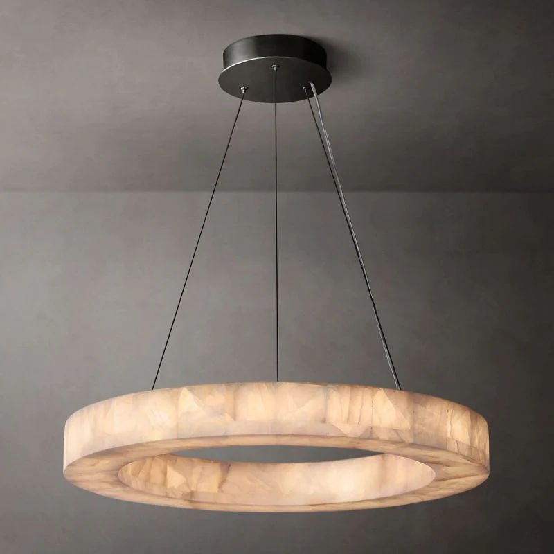 Ridemarne Calcite Round Chandelier 31"/40"/60" - XYlight