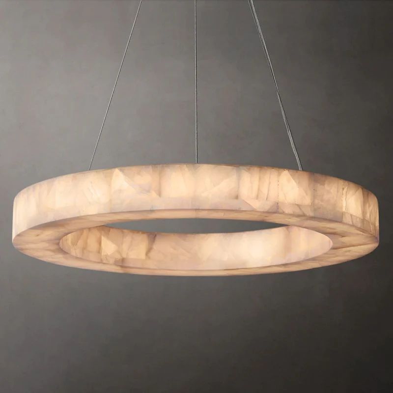 Ridemarne Calcite Round Chandelier 31"/40"/60" - XYlight