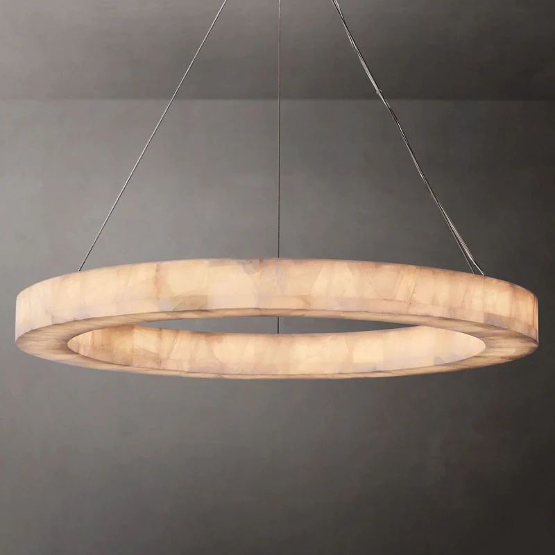 Ridemarne Calcite Round Chandelier 31"/40"/60" - XYlight