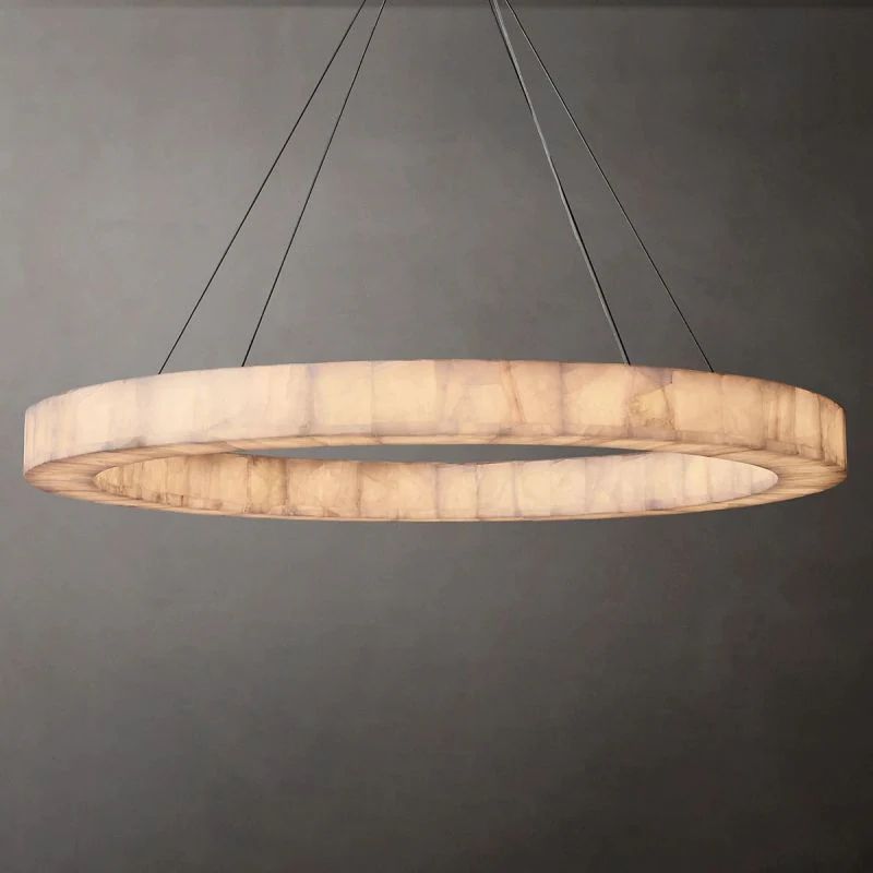 Ridemarne Calcite Round Chandelier 31"/40"/60" - XYlight