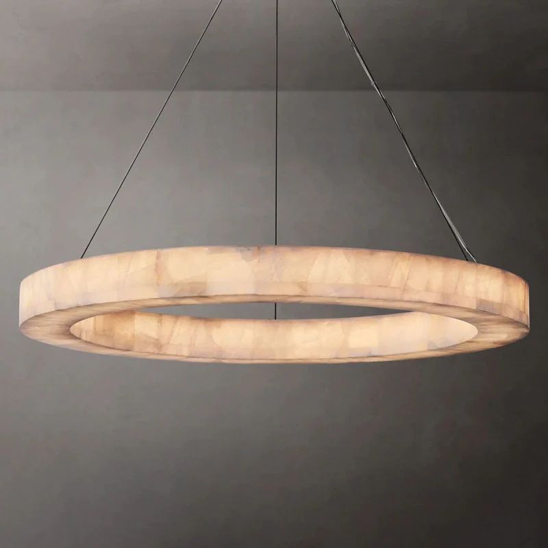 Ridemarne Calcite Round Chandelier 31"/40"/60" - XYlight