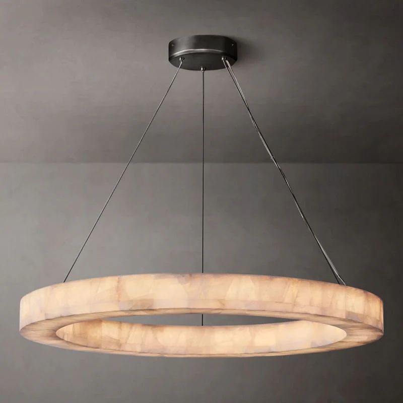 Ridemarne Calcite Round Chandelier 31"/40"/60" - XYlight