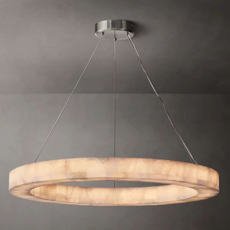 Ridemarne Calcite Round Chandelier 31"/40"/60" - XYlight