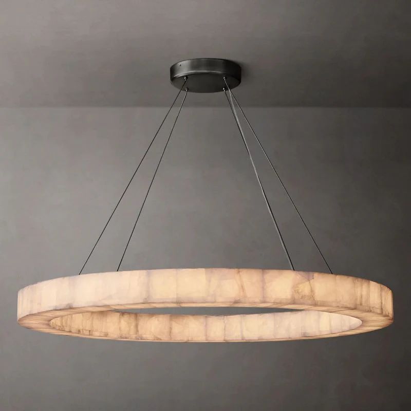 Ridemarne Calcite Round Chandelier 31"/40"/60" - XYlight