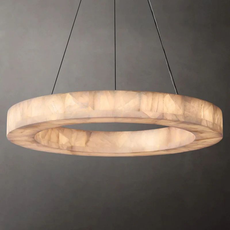Ridemarne Calcite Round Chandelier 31"/40"/60" - XYlight