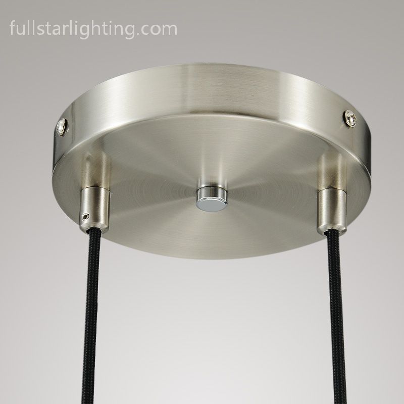 Rivelvane 2-Light Round Cord Chandelier with Glass Drops - XYlight