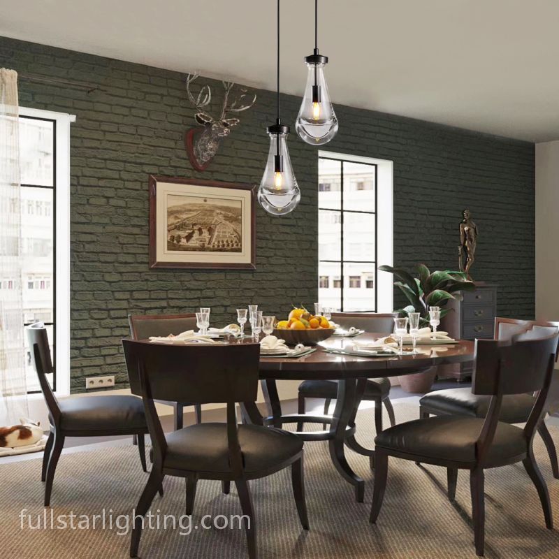 Rivelvane 2-Light Round Cord Chandelier with Glass Drops - XYlight
