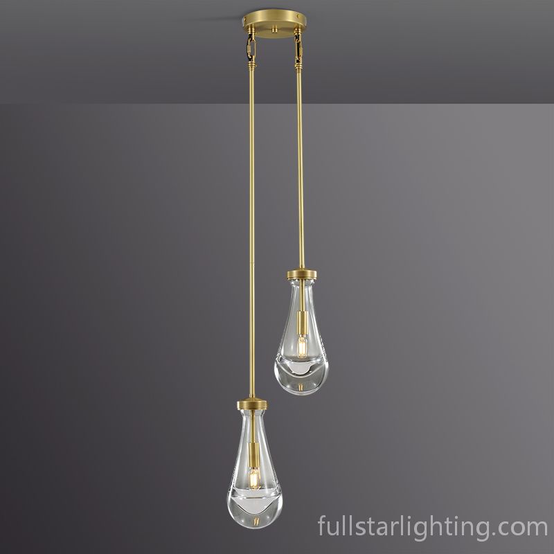 Rivelvane 2-Light Round Rod Chandelier - XYlight