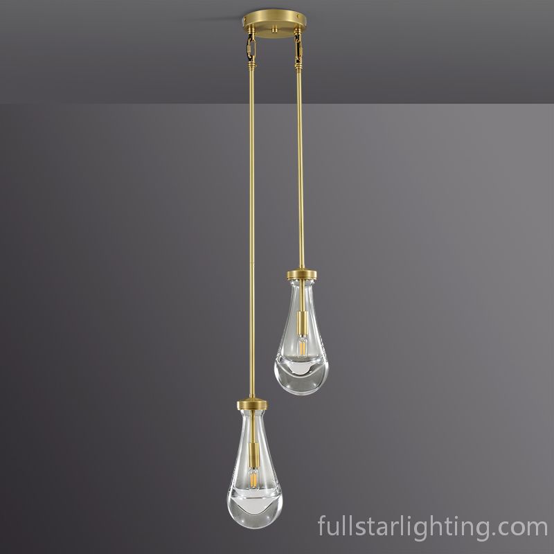 Rivelvane 2-Light Round Rod Chandelier - XYlight