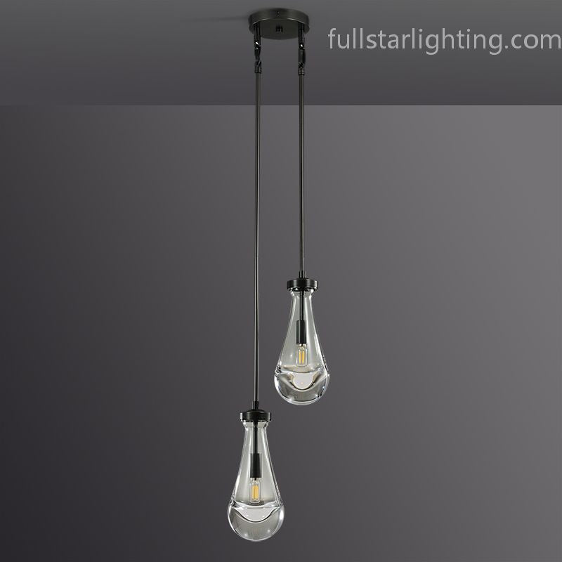 Rivelvane 2-Light Round Rod Chandelier - XYlight