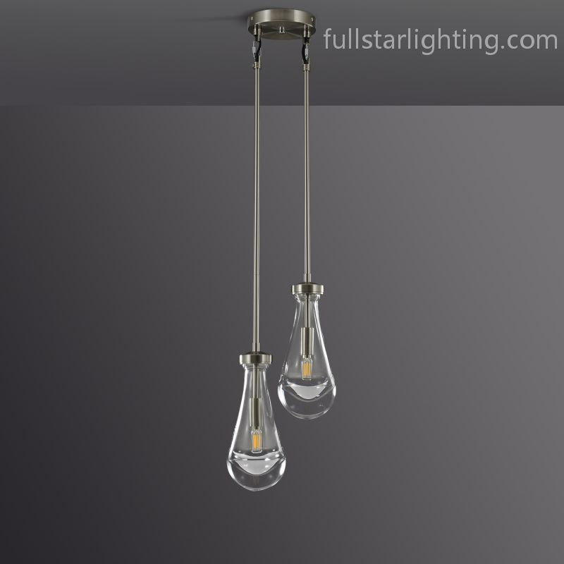 Rivelvane 2-Light Round Rod Chandelier - XYlight
