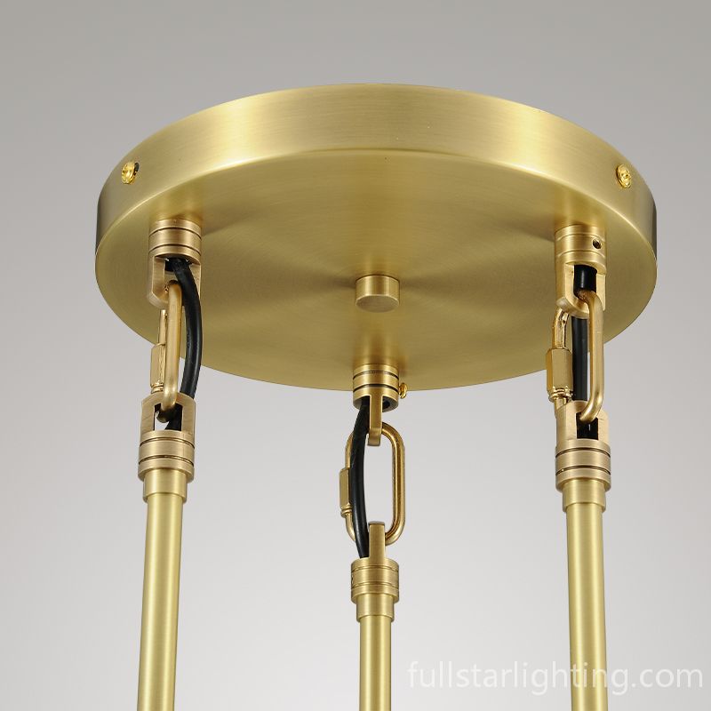 Rivelvane 3-Light Round Glass Rod Chandelier - XYlight