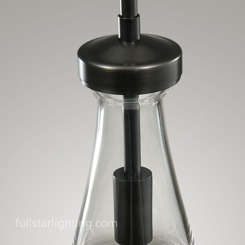 Rivelvane 3-Light Round Glass Rod Chandelier - XYlight