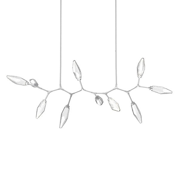 Rock Crystal Modern Branch LED Linear Chandelier - XYlight