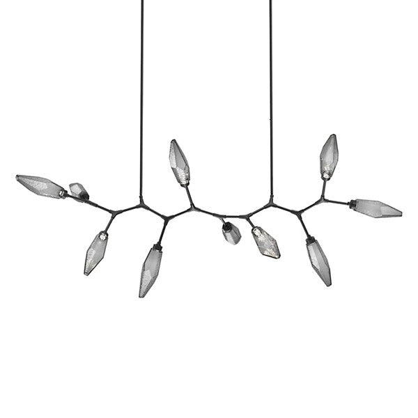 Rock Crystal Modern Branch LED Linear Chandelier - XYlight