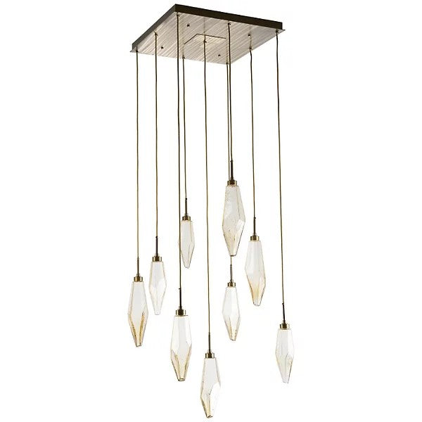 Rock Crystal Square Chandelier - XYlight