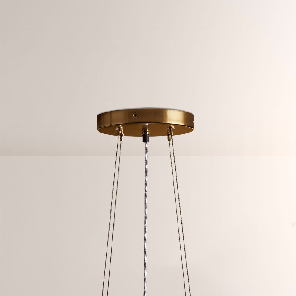 Rowan 37-Inch Tiered Glass Bead Chandelier - XYlight