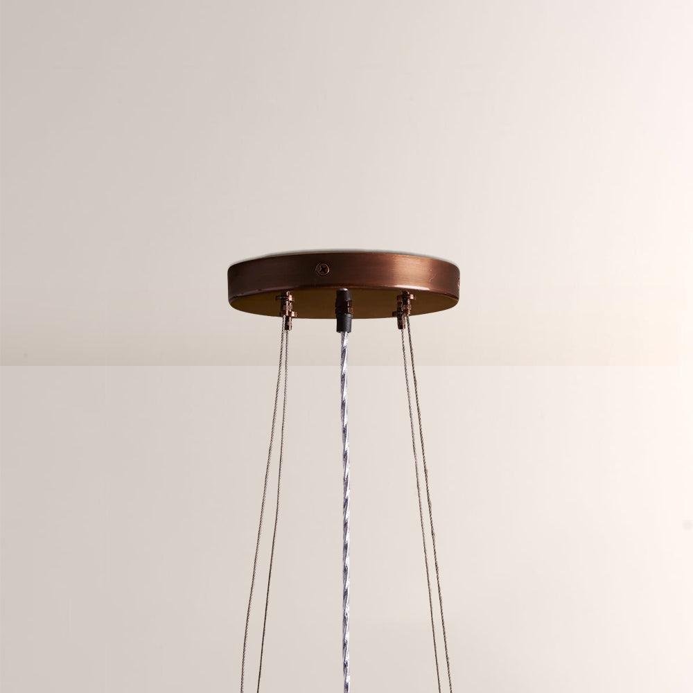Rowan 37-Inch Tiered Glass Bead Chandelier - XYlight