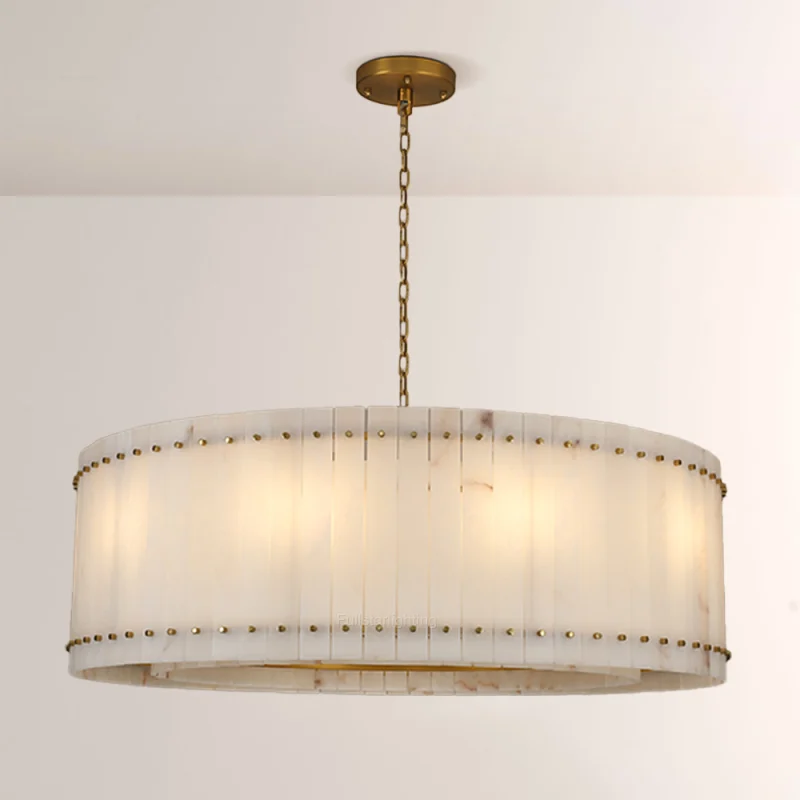 Senparo Alabaster Round Chandelier