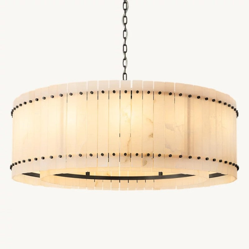 Senparo Alabaster Round Chandelier - XYlight