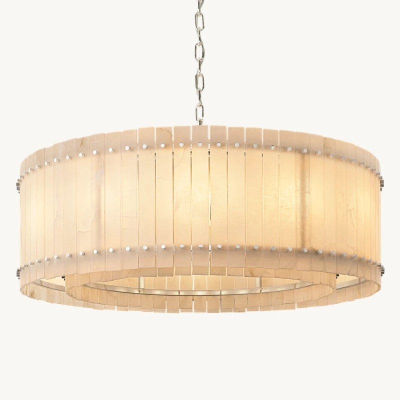 Senparo Alabaster Round Chandelier - XYlight