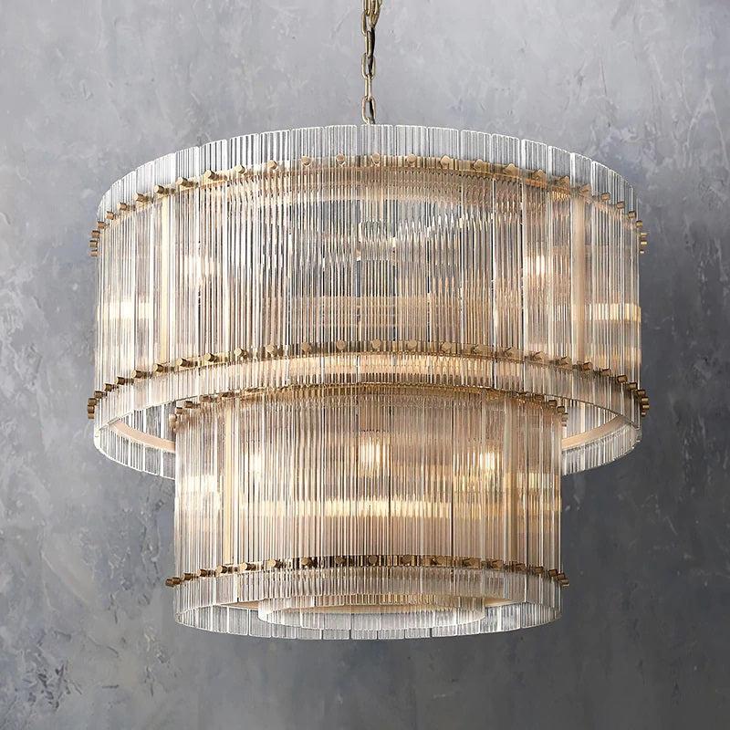 Senparo Two-Tier Luxury Round Chandelier