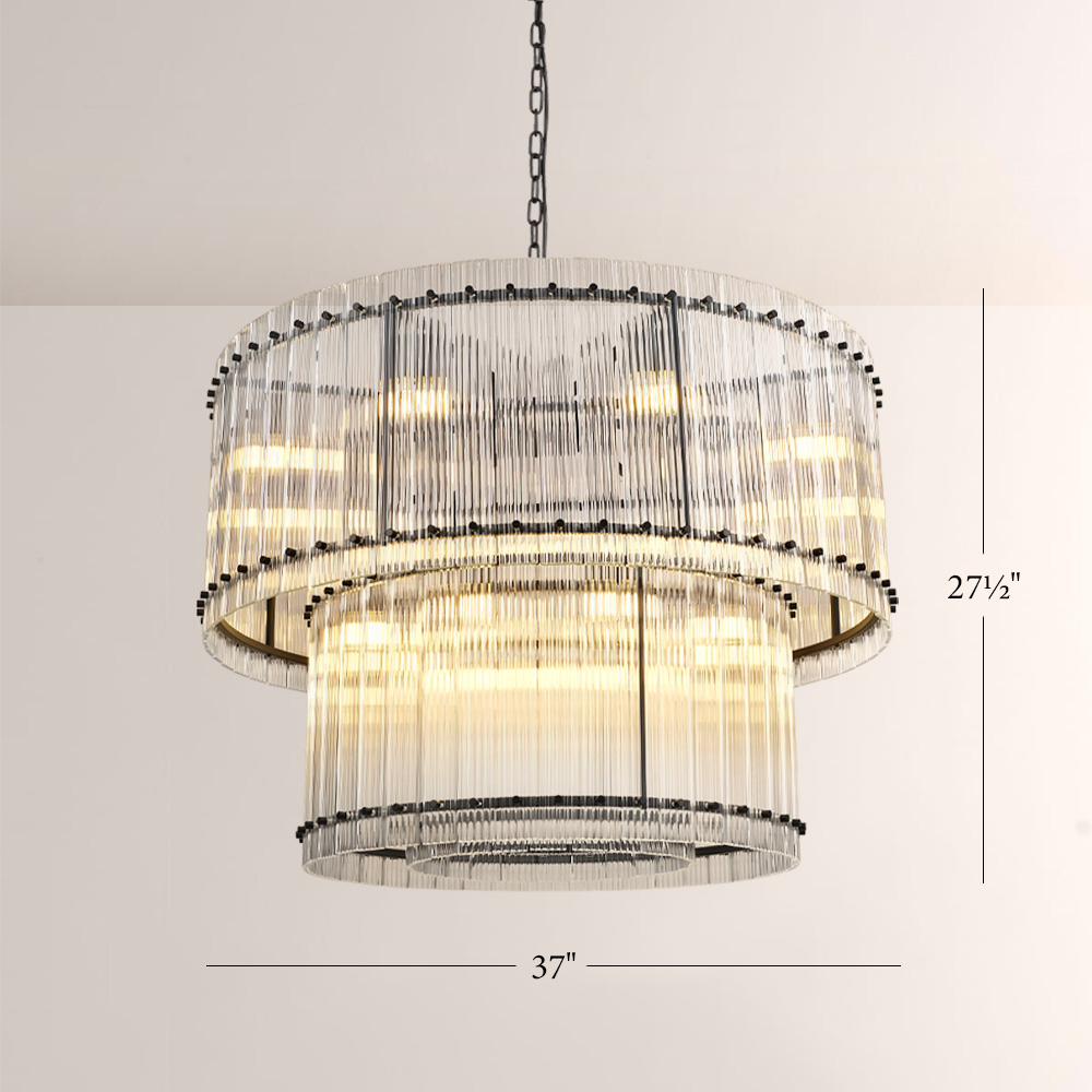 Senparo Two-Tier Luxury Round Chandelier - XYlight