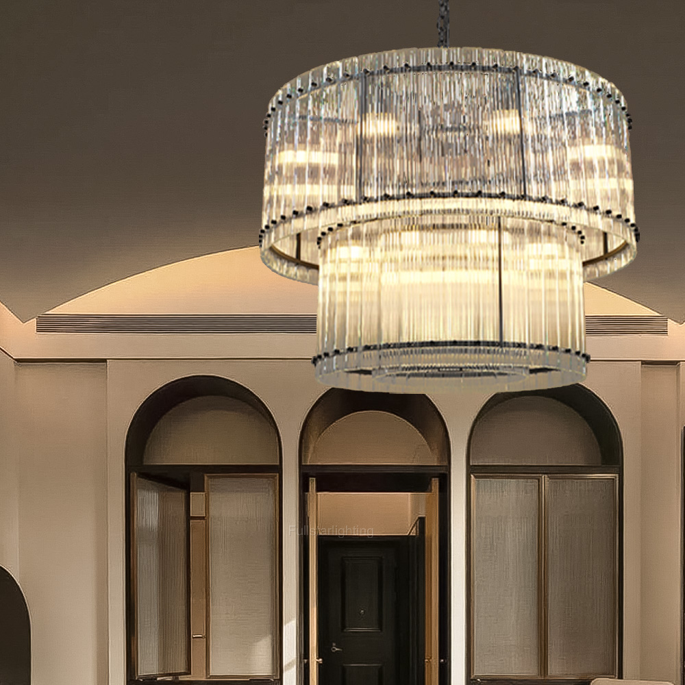 Senparo Two-Tier Luxury Round Chandelier - XYlight