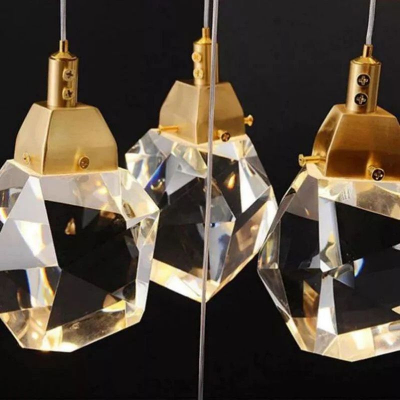 Slipe Faceted Crystal Prisms Chandeliers For Staircase - XYlight