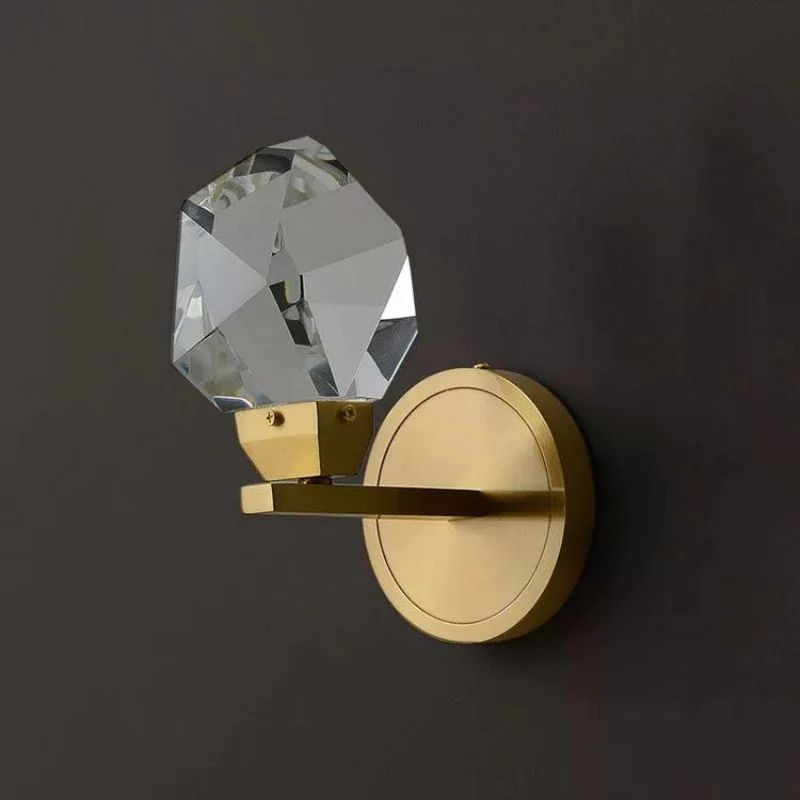 Slipe Faceted Crystal Prisms Short Wall Sconce - XYlight