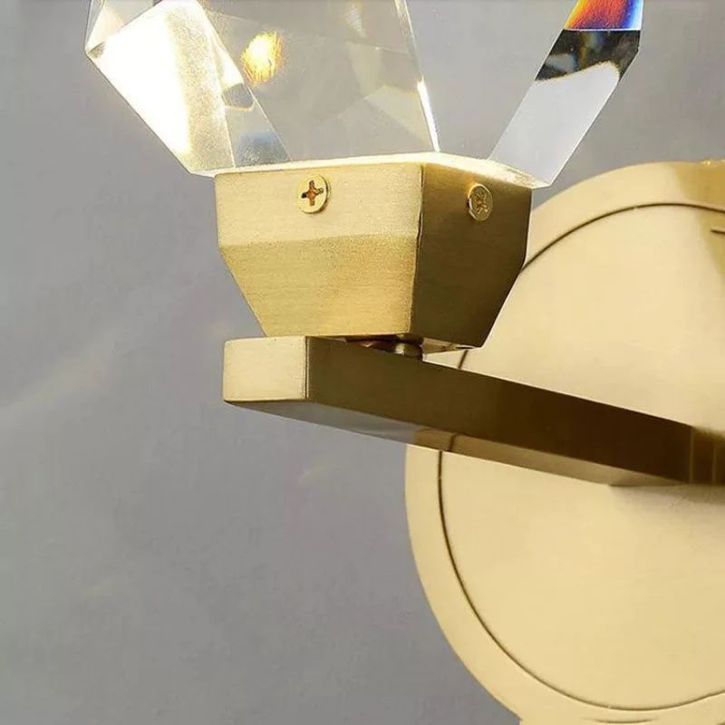 Slipe Faceted Crystal Prisms Short Wall Sconce - XYlight