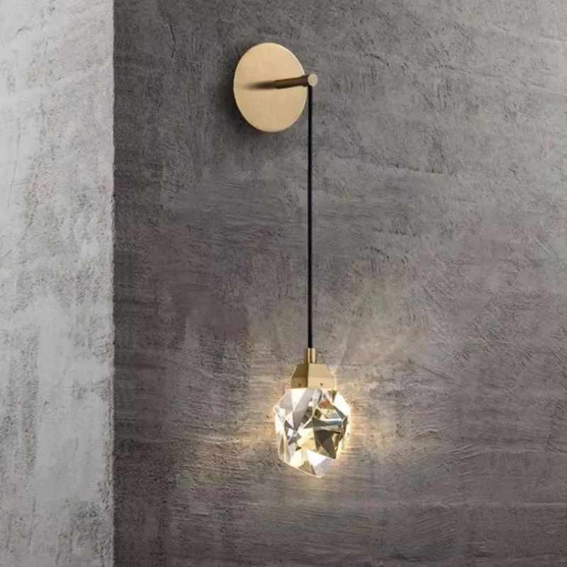 Slipe Faceted Crystal Prisms Wall Sconce (Cord) - XYlight