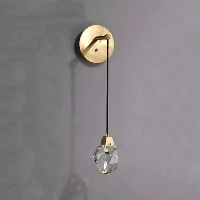 Slipe Faceted Crystal Prisms Wall Sconce (Cord) - XYlight