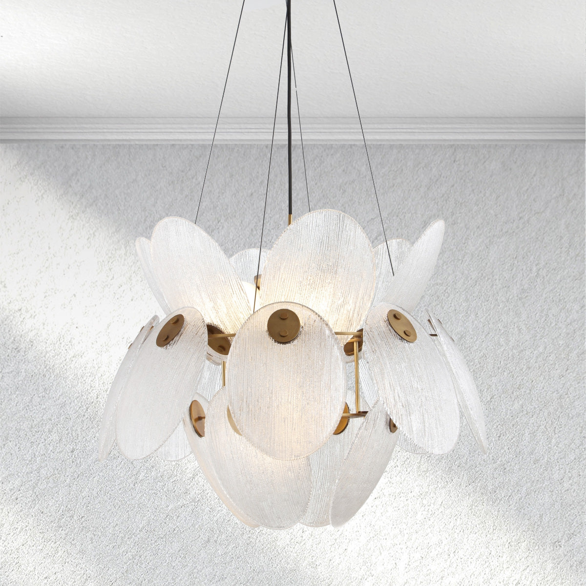 Snow Petal Glass Chandelier - XYlight