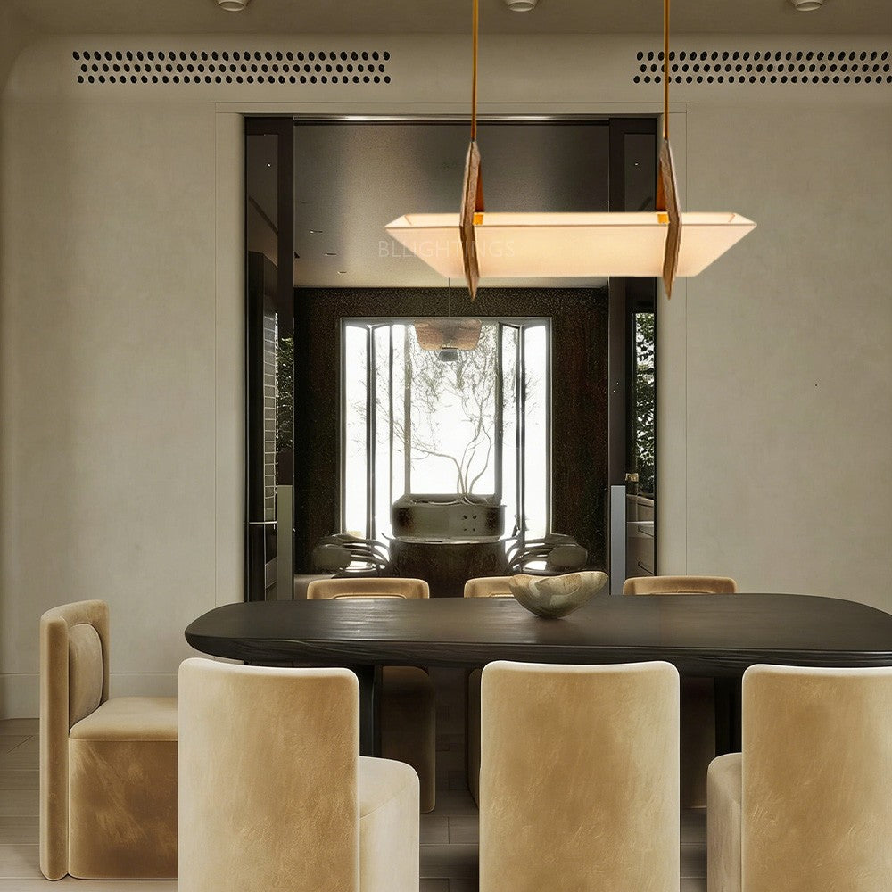 Spencer Fabric Linear Chandelier - XYlight