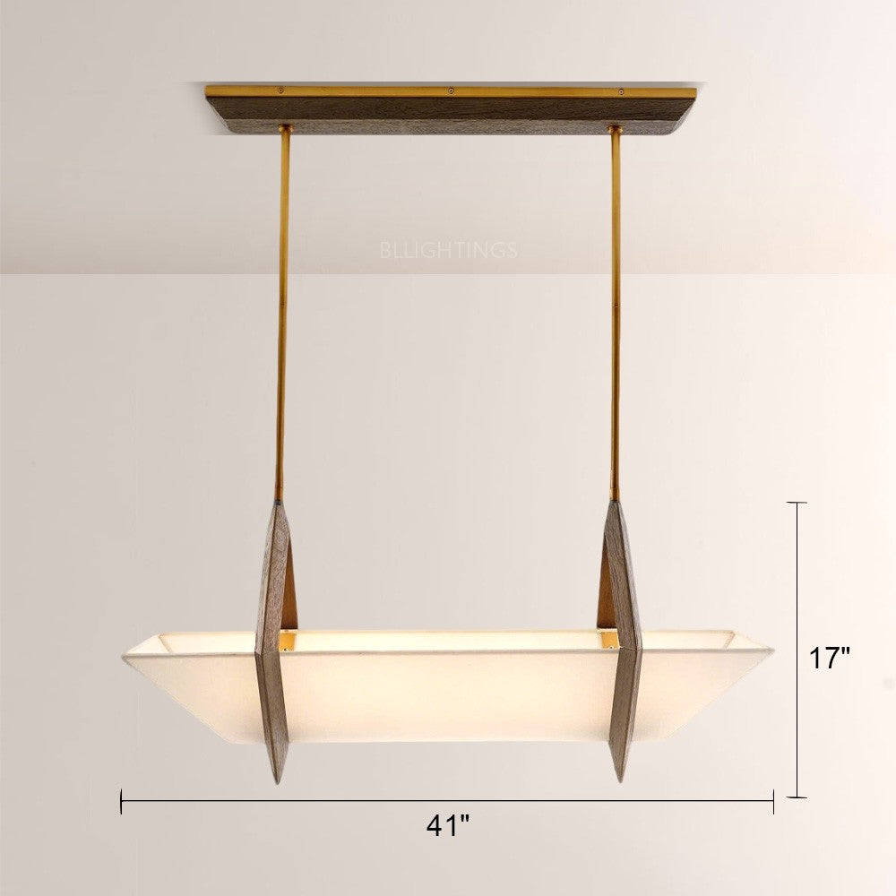 Spencer Fabric Linear Chandelier - XYlight