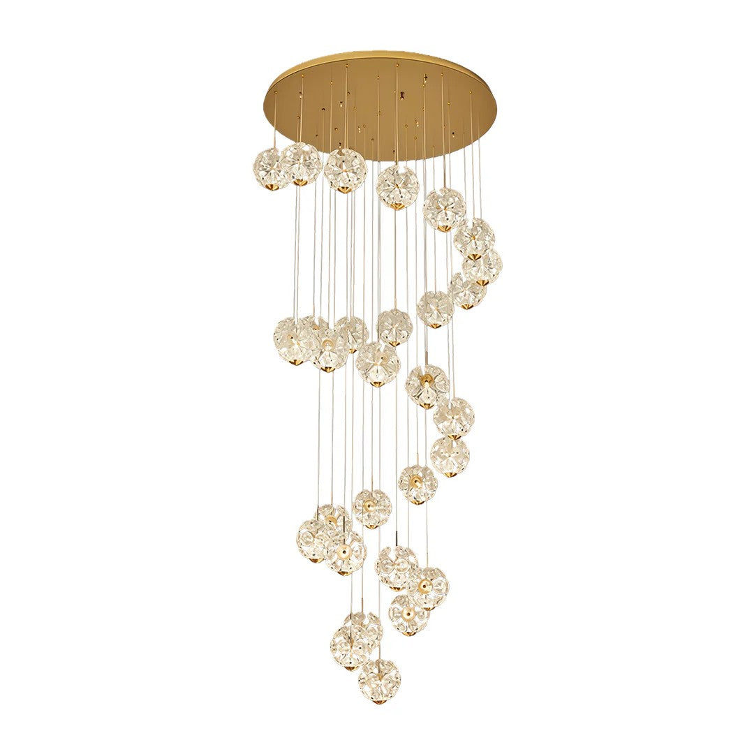 Staircase Crystal Chandelier Modern Luxury High Ceiling Light - XYlight