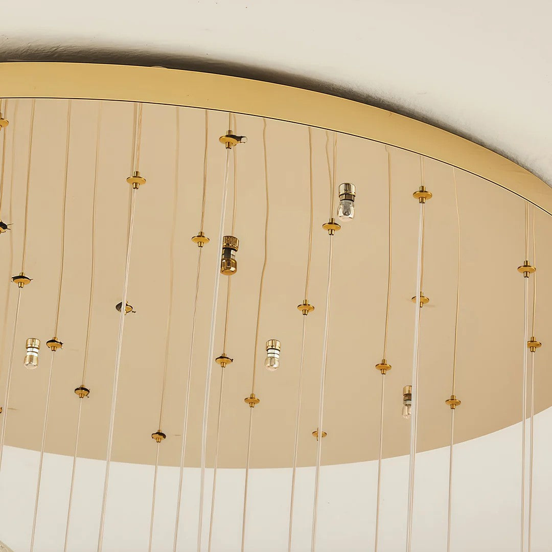 Staircase Crystal Chandelier Modern Luxury High Ceiling Light - XYlight