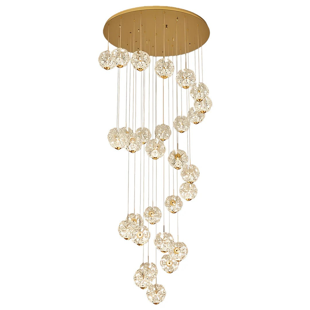 Staircase Crystal Chandelier Modern Luxury High Ceiling Light - XYlight