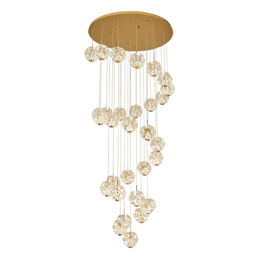 Staircase Crystal Chandelier Modern Luxury High Ceiling Light - XYlight