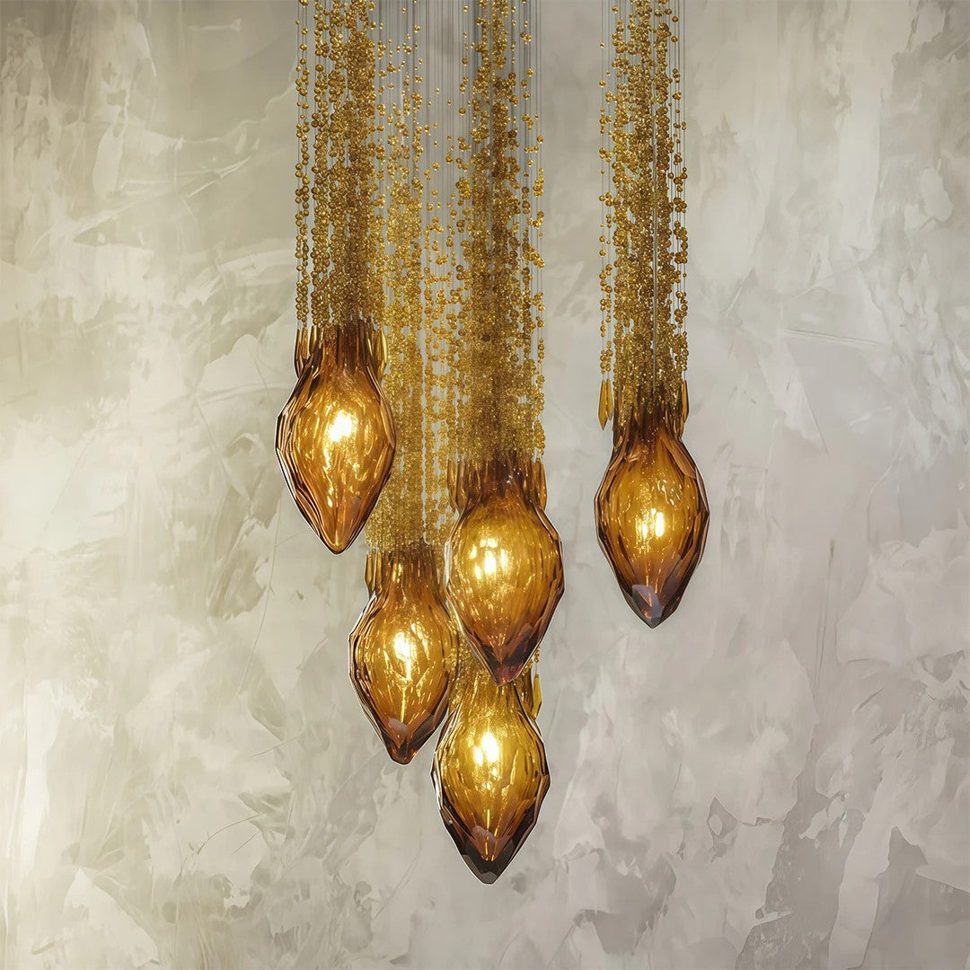Stairway Chandelier Artistic Crystal Ceiling Light - XYlight