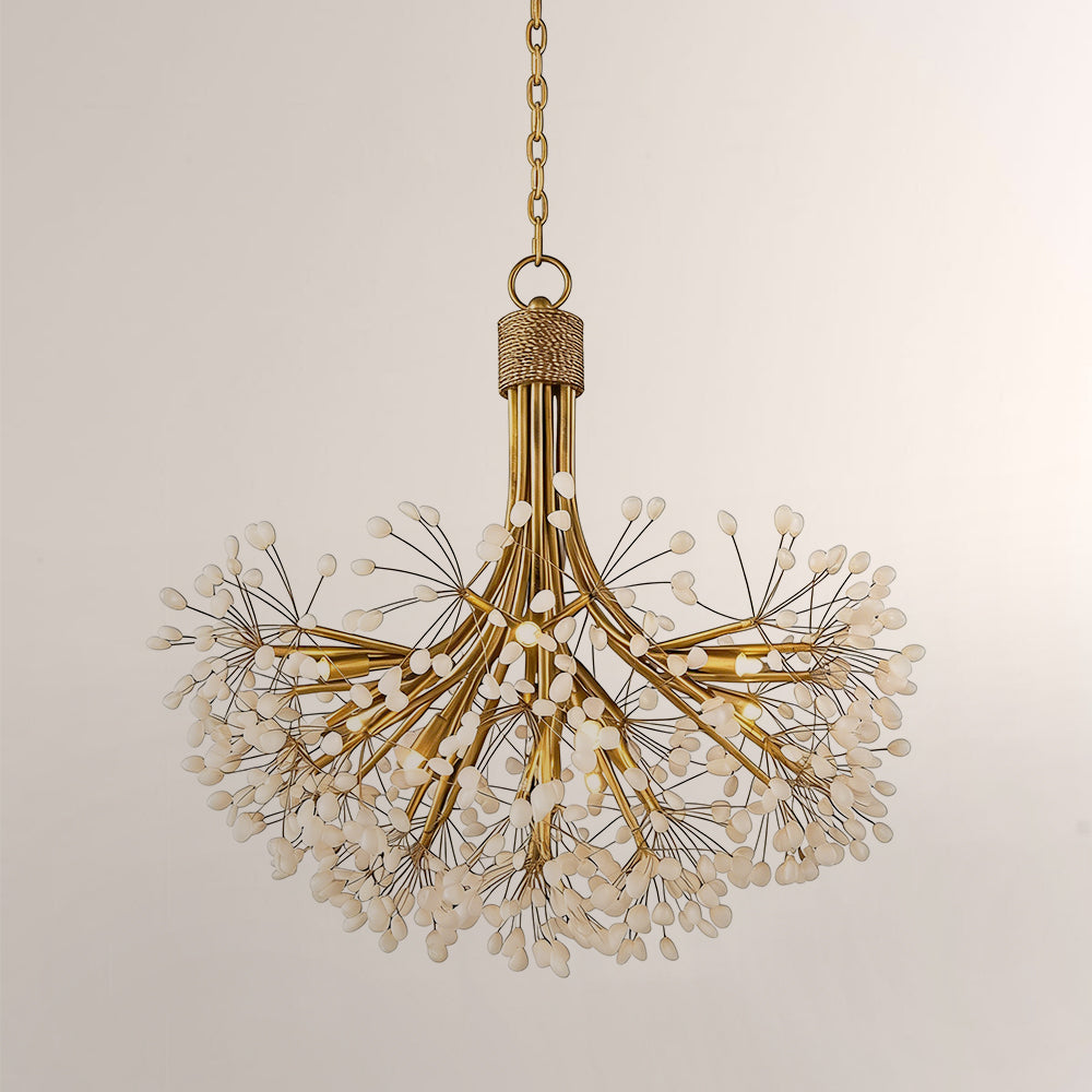 Stone Quartz Nine-Light Chandelier - XYlight